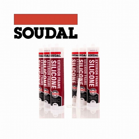 Soudal exterior frame silicone - Various colours (Box of 12)